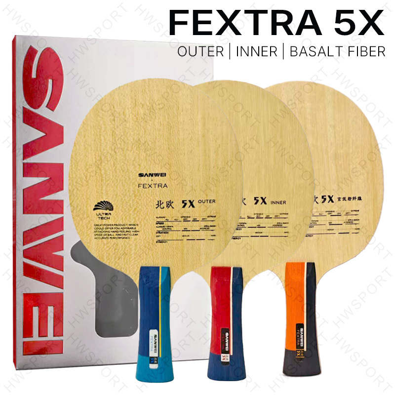Xiom Blade Table Tennis - SANWEI FEXTRA 5X hoja de tenis