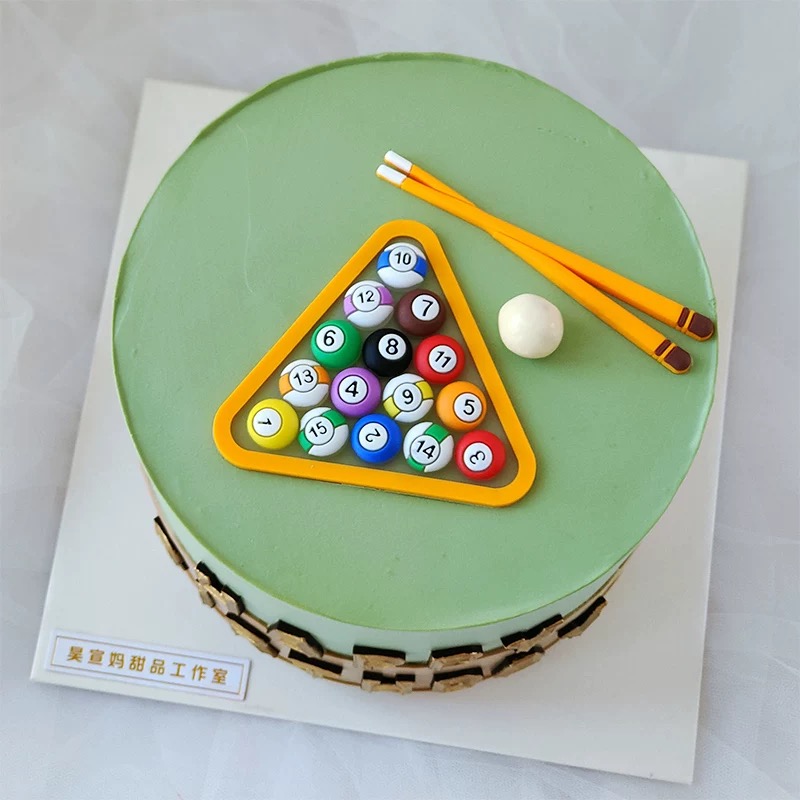 Table Tennis Games - Decoración de cumpleaños de pastel de