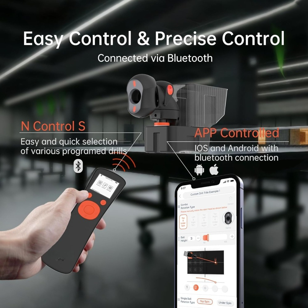 Table Tennis App - Robot de Tenis de Mesa Portátil