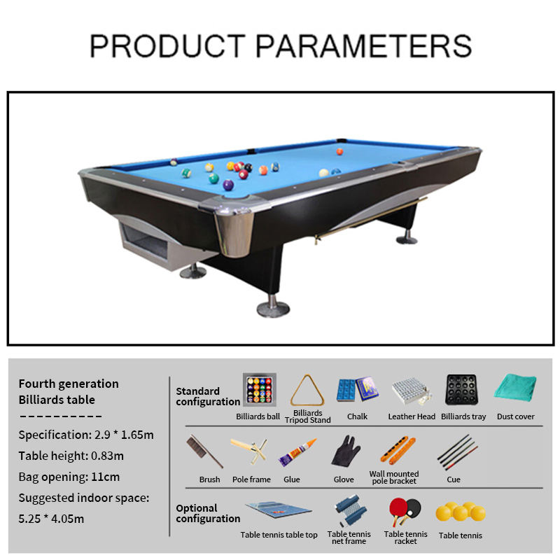 Mesa de Billar Moderna de 9 Pi - Table Tennis Games reseña y precio