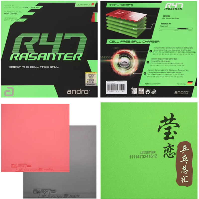 Goma de Tenis de Mesa Andro Ra - Table Tennis Games reseña y precio