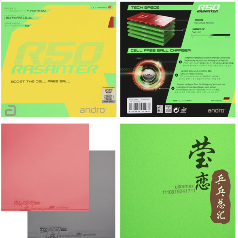 Goma de Tenis de Mesa Andro Ra - Table Tennis Games reseña y precio
