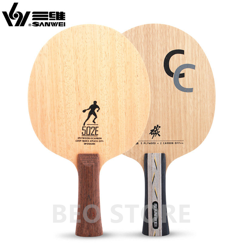 SANWEI CC 502E 5 capas de made - Xiom Blade Table Tennis reseña y precio