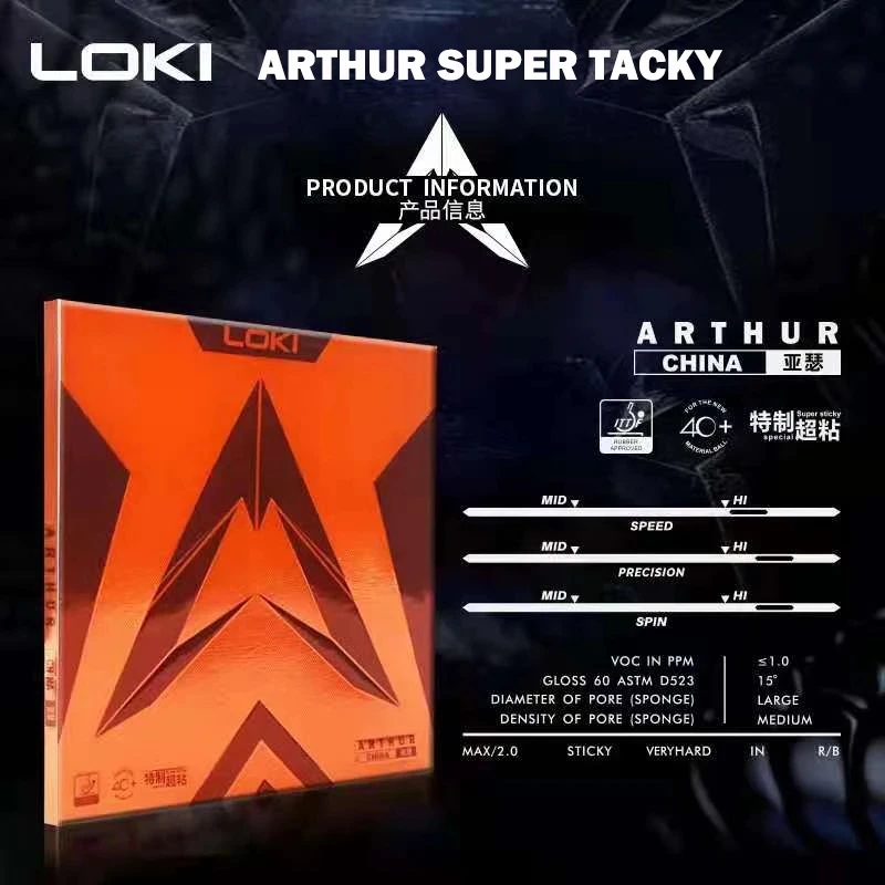 LOKI ARTHUR-Goma adhesiva para - Table Tennis Movie reseña y precio
