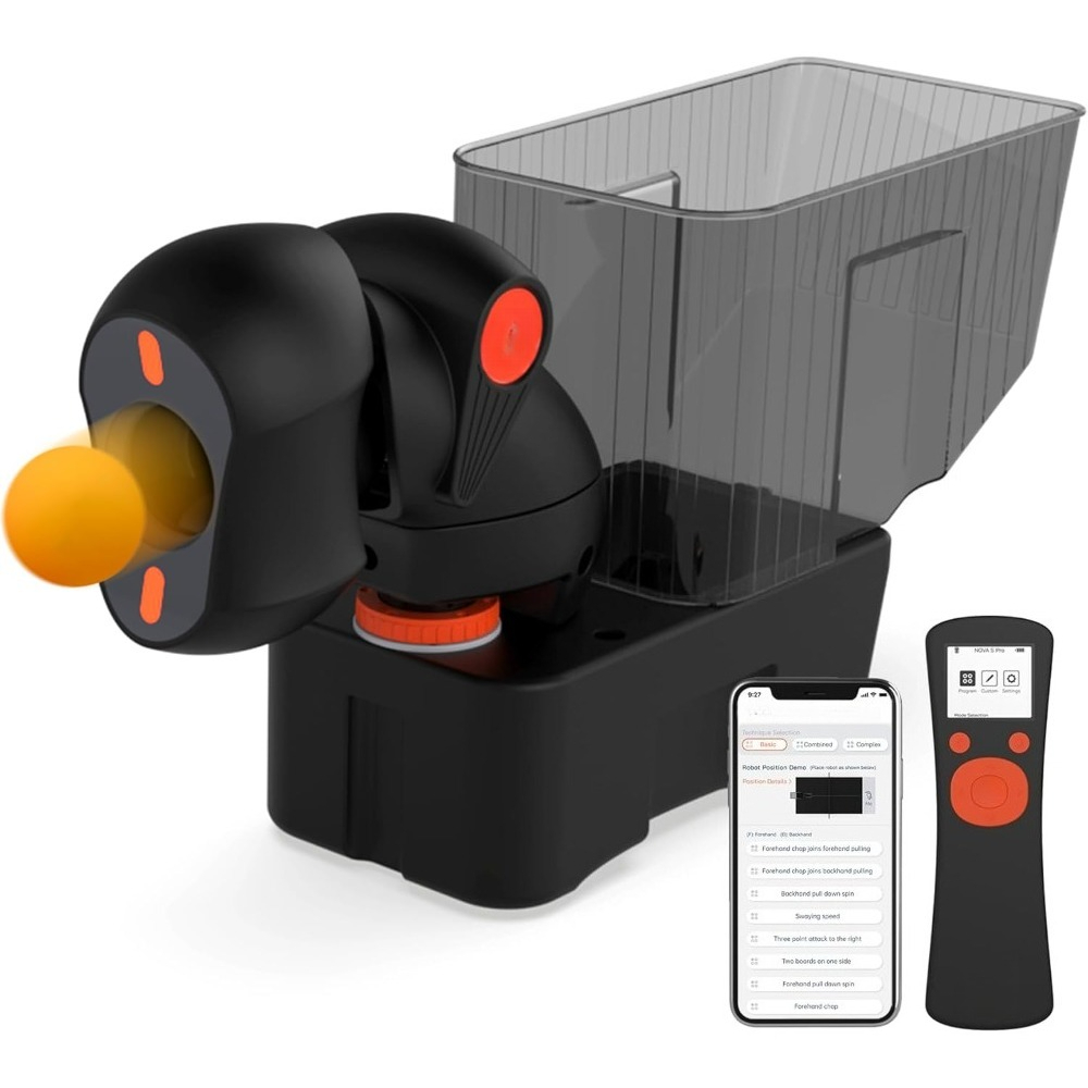 Robot de Tenis de Mesa Portáti - Table Tennis App reseña y precio